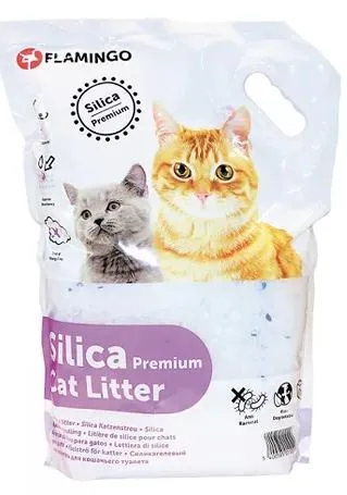 Наполнитель Flamingo Silica Premium для кошек