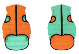 Airy Vest Lumi Курточка двухсторонняя, оранжево-салатовая для собак