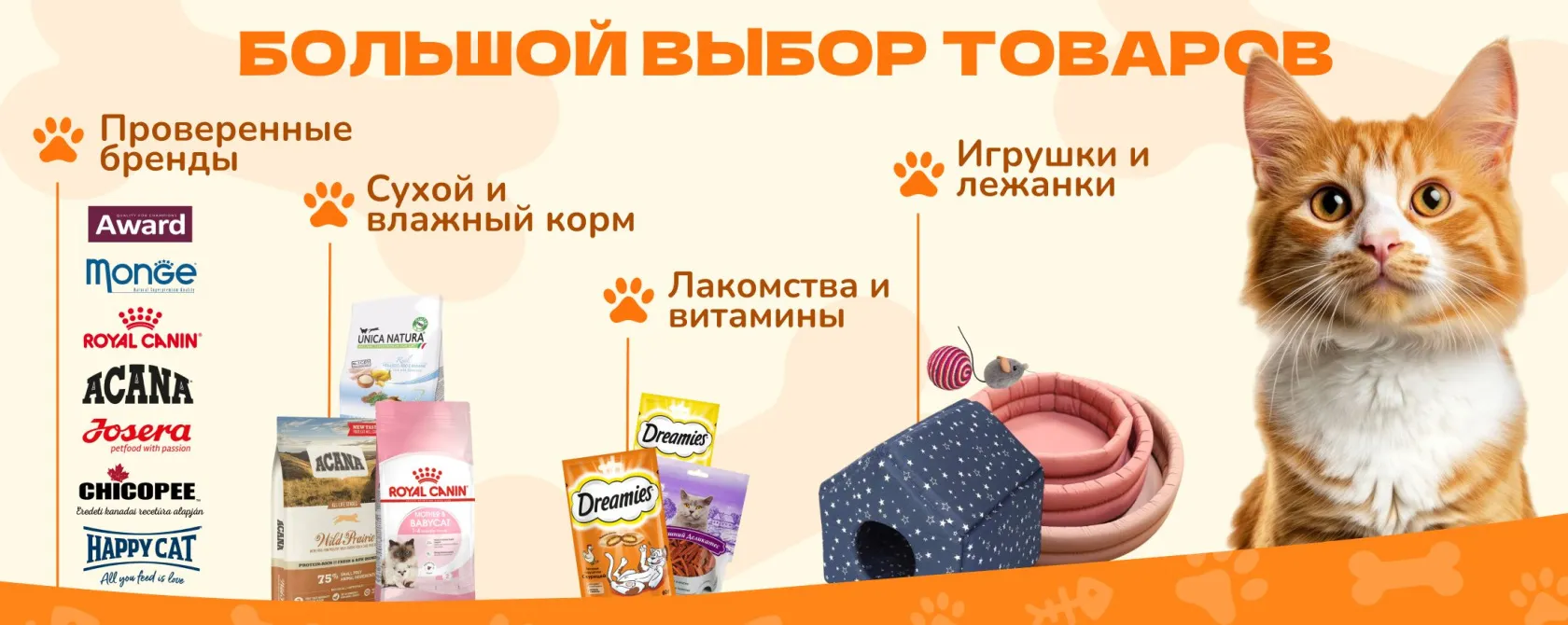 Товары для кошек