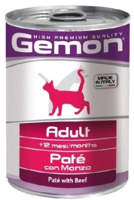 Gemon Консервы Cat Adult Pate Beef для кошек