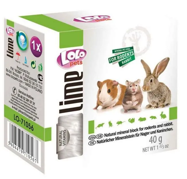 Lolo Pets Мел для грызунов, 40 г для грызунов