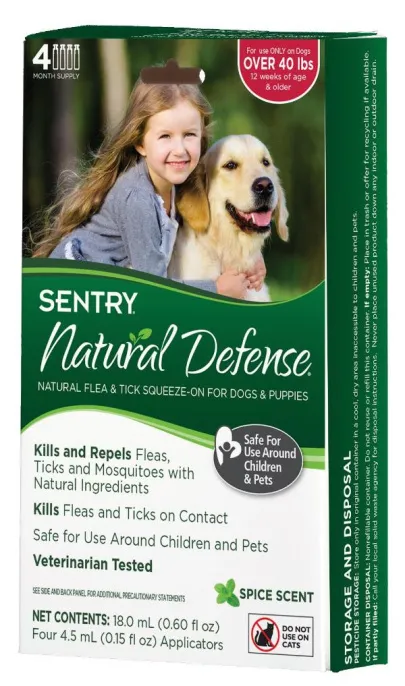 Natural Defense Капли для собак (от 18 кг) от блох/клещей