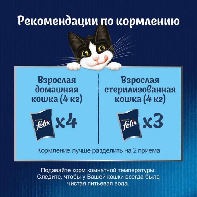 Felix Аппетитные кусочки для кошек (Лосось в желе)