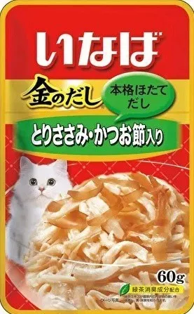 INABA CIAO Kinnodashi Куриное филе с кацуобуси для кошек