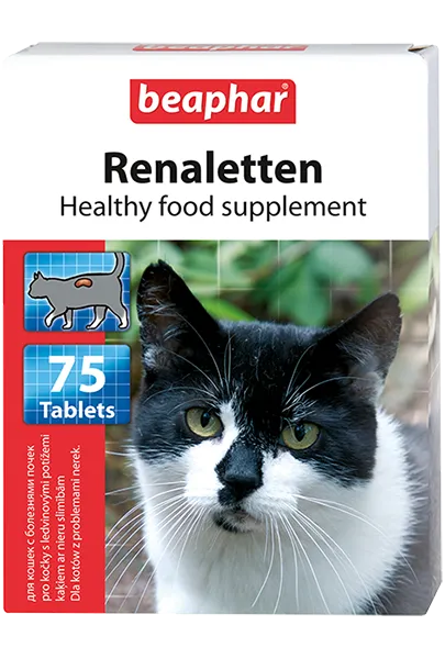 Beaphar Кормовая добавка Renaletten, 75 таб/уп для кошек