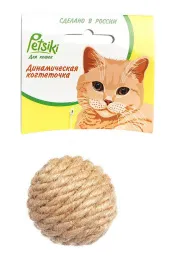 Petsiki Когтеточка динамическая клубок песочный для кошек