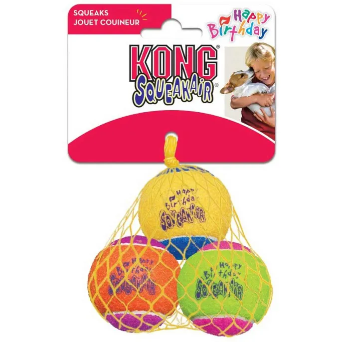 KONG Игрушка для собак Squeakair Birthday Balls