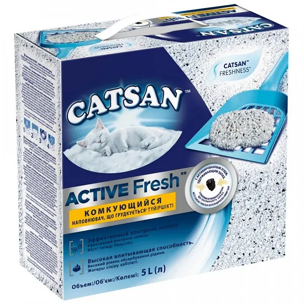 Catsan Наполнитель Active Fresh для кошек
