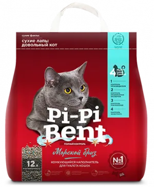 Наполнитель Pi-Pi-Bent Морской бриз для кошек