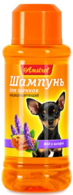 Amstrel Шампунь кондиционирующий для щенков (мед/шалфей)