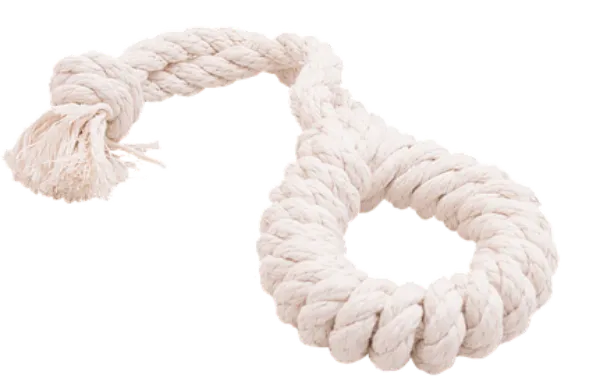 Doglike "Dental Knot" Кольцо канатное, белое для собак