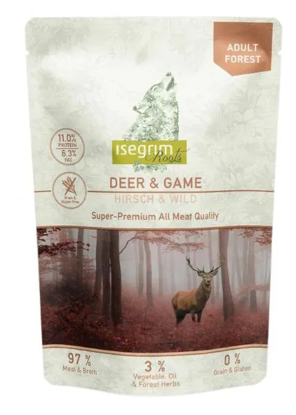 Isegrim Roots Adult Forest (дичь + свежая оленина) для собак