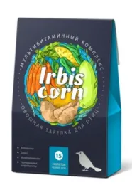 Irbis Сorn "Овощная тарелка" для птиц, 15 таб.