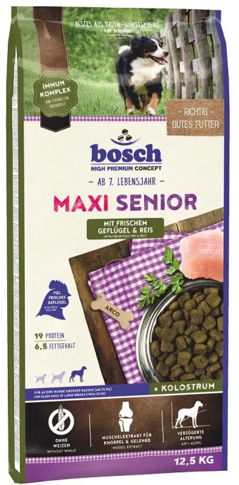 Корм Bosch Maxi Senior для собак, 12,5 кг