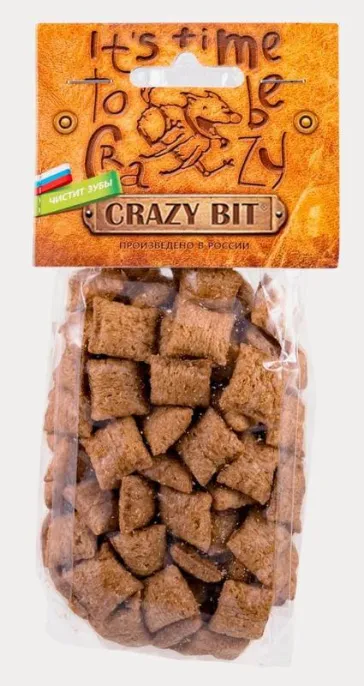 Crazy Bit Хрустящие подушечки с ягненком для собак