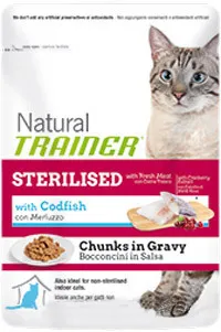 Trainer Natural Sterilised Codfish, 85 гр для кошек