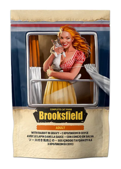 Brooksfield Adult Cat (Кролик в соусе) для кошек