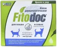 Агроветзащита Fitodoc капли дерматологические для кошек и собак мехких пород для домашних животных