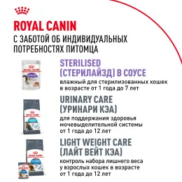 Royal Canin Sterilised (желе) для кошек