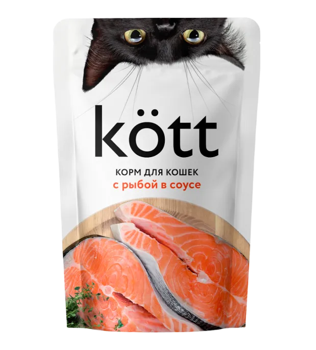 Kott для кошек с рыбой в соусе