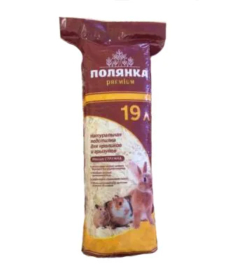 Полянка Premium Древесная стружка для грызунов