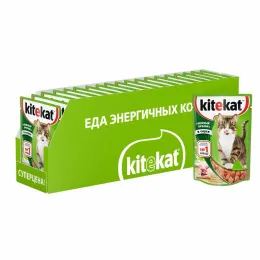 Kitekat с нежным кроликом (кусочки в соусе)