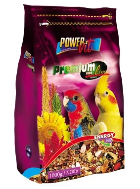 Power Vit для средних попугаев (в пакете), 500 г для птиц