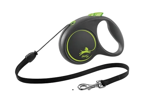 Поводок-рулетка "Flexi" "Black Design" М, трос для собак