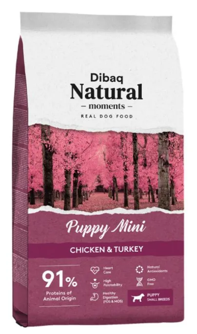 Dibaq Natural Moments Puppy Mini (Курица, индейка), 3 кг