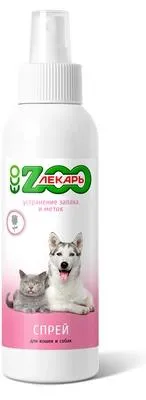 "ЭКО ZOOЛЕКАРЬ" Спрей для устранения запаха и меток для собак для кошек