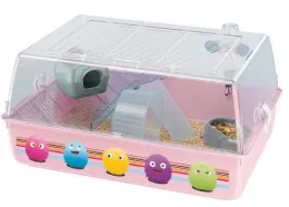 Клетка Ferplast "MINI DUNA HAMSTER DECOR" розовая