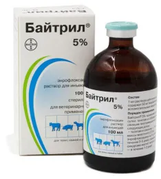 Bayer Байтрил 5% (Энрофлоксацин)