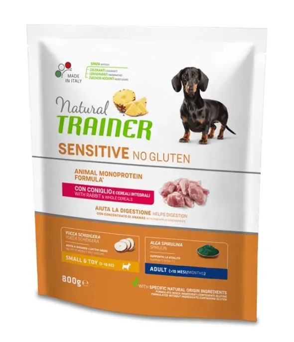 Trainer Natural Sensitive No Gluten Small&Toy Adult (Кролик), 800 г