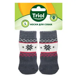 Triol Носки Снежинка для собак
