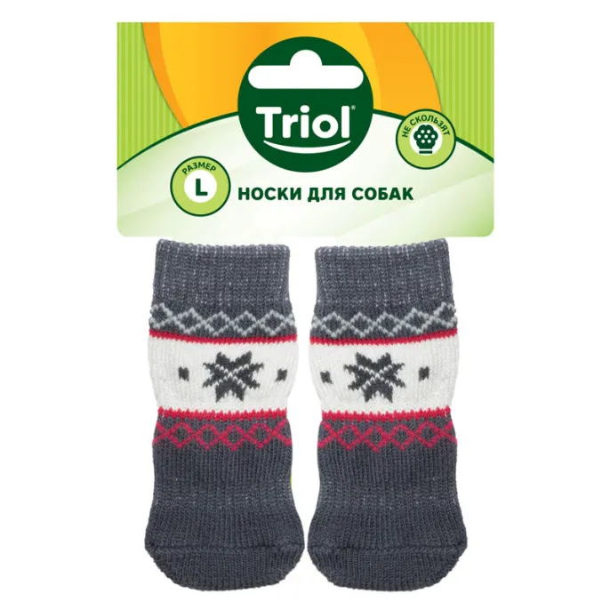 Triol Носки Снежинка для собак