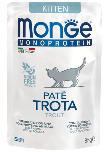 Monge Cat Mono Paté Kitten (Форель) для кошек