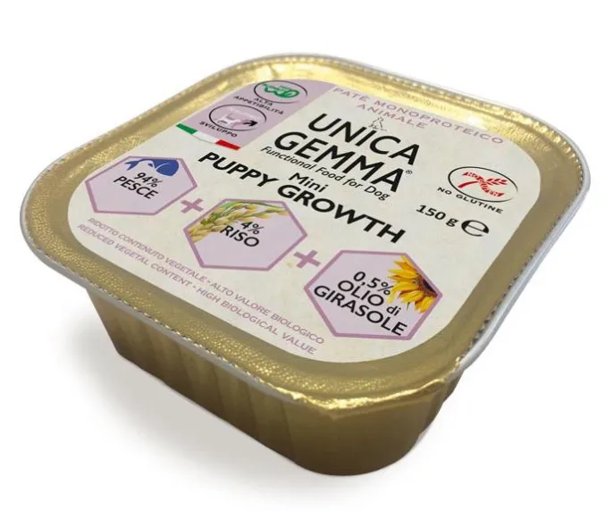 Unica Gemma Puppy Mini Growth Паштет из рыбы для собак