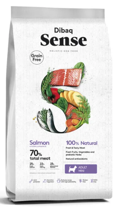 Dibaq Sense Grain Free Adult Mini (Лосось), 2 кг