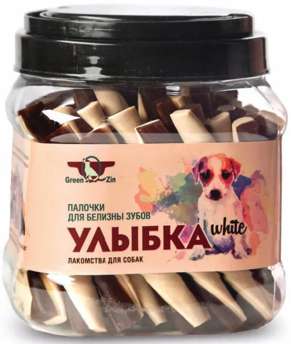 GreenQZin "Улыбка White" (для белизны зубов) для собак