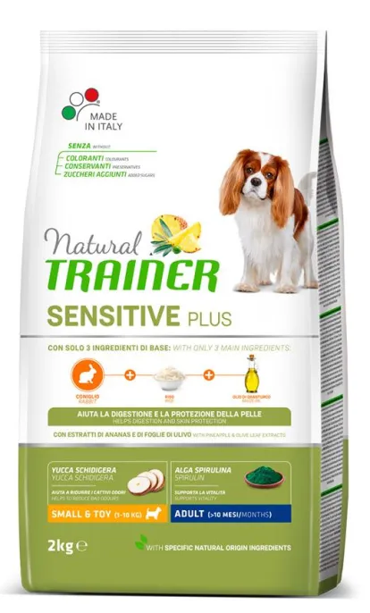 Сухой корм Trainer Natural Sensitive Plus Small&Toy Adult (Кролик), 7 кг