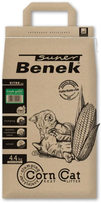 Super Benek Corn Cat кукурузный (Свежая трава), 7 л