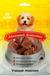 Домашний деликатес Утиные ломтики для собак