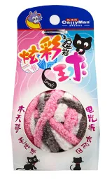 Игрушка Шерстяной клубок с шуршащими лентам и шариком для кошек