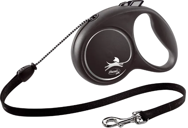 Поводок-рулетка "Flexi" "Black Design" М, трос для собак