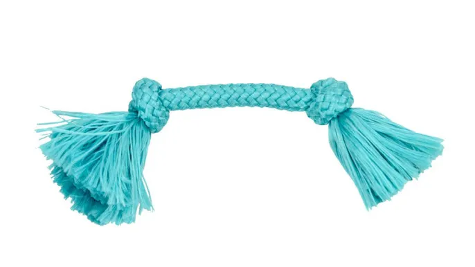 Playology Жевательный канат DRI-TECH ROPE с ароматом арахиса, голубой для собак