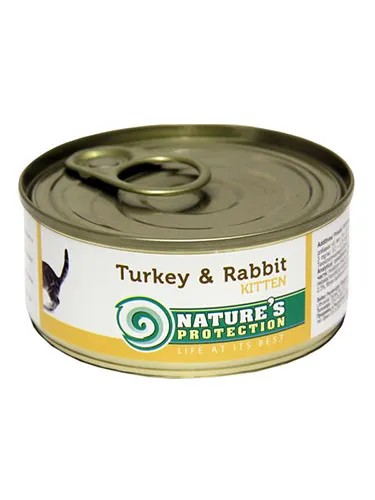 Nature's Protection Kitten Turkey & Rabbit для кошек