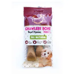 Gnawlers Bone Beef Лакомство для собак с говядиной, пакет