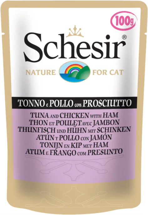 Schesir Tuna Chicken Ham (Тунец, курица, ветчина) для кошек